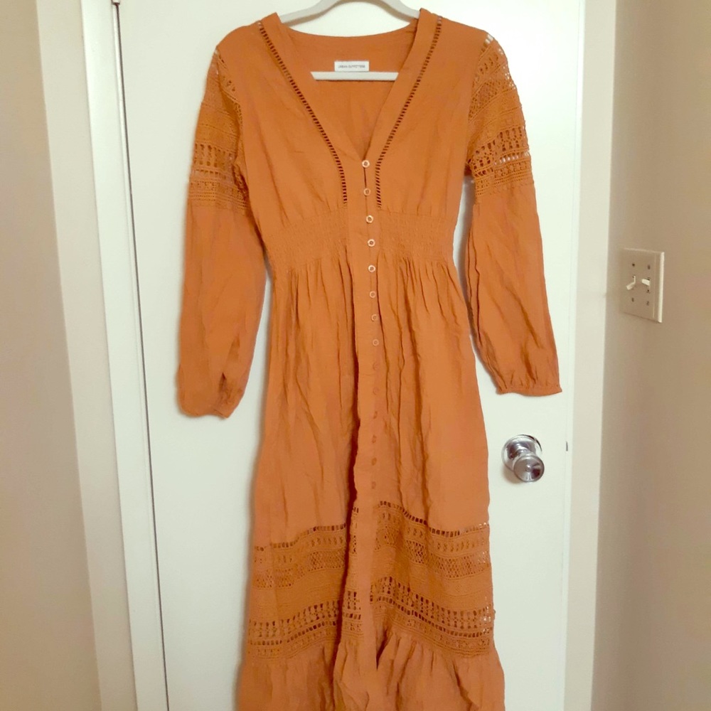 Boho yellow dress